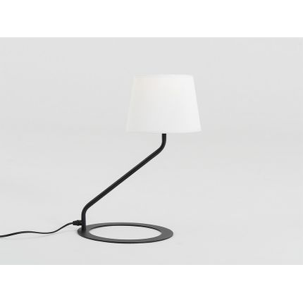 Lampa stołowa SHADE TABLE - klosz biały/czarny