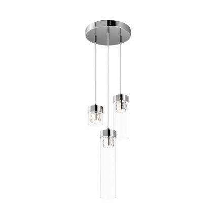 Lampa wisząca GEM P0389-03D-F4AC - chrom