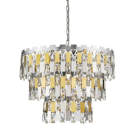Lampa wisząca ANZIO P0480-04A-F4D7 - chrom/złoty