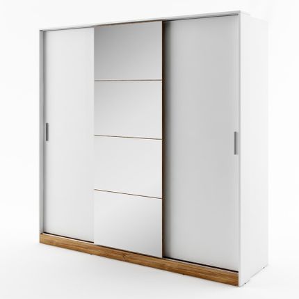 Szafa przesuwna DENTRO DT-01 - biały/dąb stirling