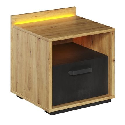 Stolik nocny z oświetleniem QUBIC QB-10