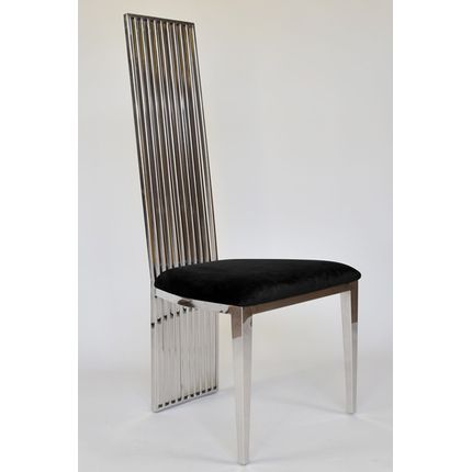 Krzesło stalowe CY6179 53x49x120 cm - czarny