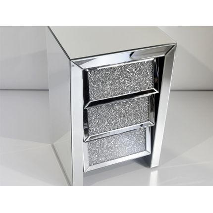 Szafka nocna lustrzana 17JS002 45x35x70 cm