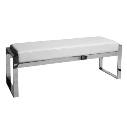 Ławka stylowa Y1027 130x41x48 cm - biały