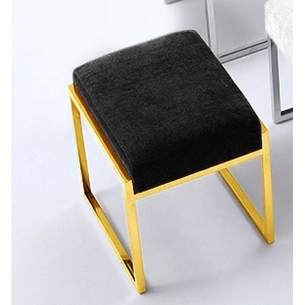 Taboret elegancki Y1023 43x37x44 cm - złoty