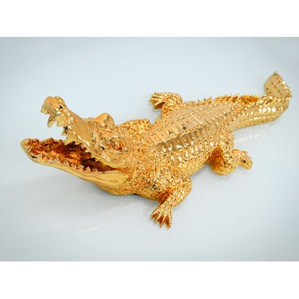 Figura KROKODYL 2053 - złoty