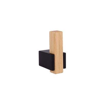Wieszak 2434 - drewno/metal czarny mat