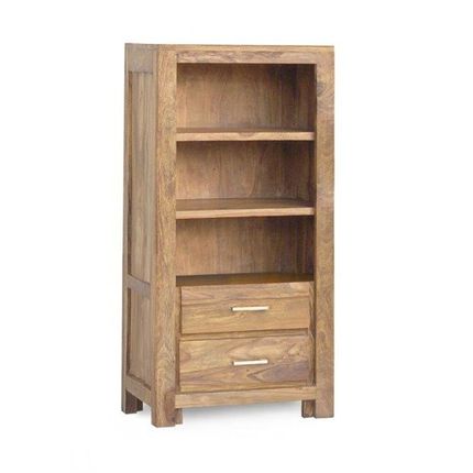 Regał drewniany MODENA 2 szuflady - palisander teak