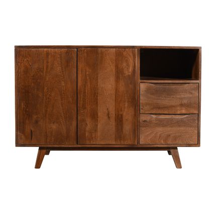 Komoda drewniana STOCKHOLM - mango orzech włoski