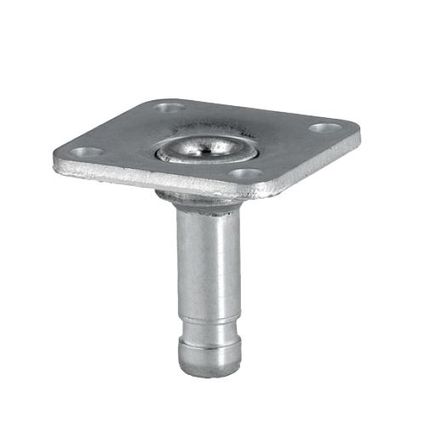 Płytka mocująca kółka Tente / 42x42 mm