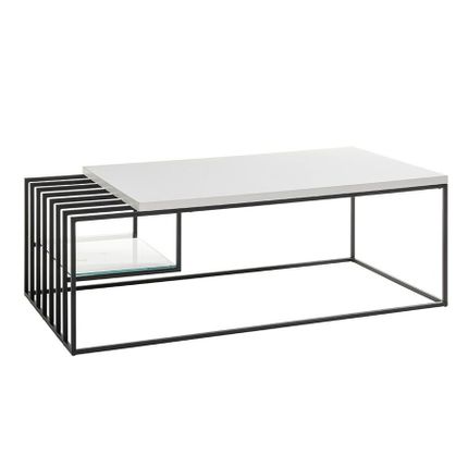 Stolik kawowy JUBA 120x60 - MDF biały mat