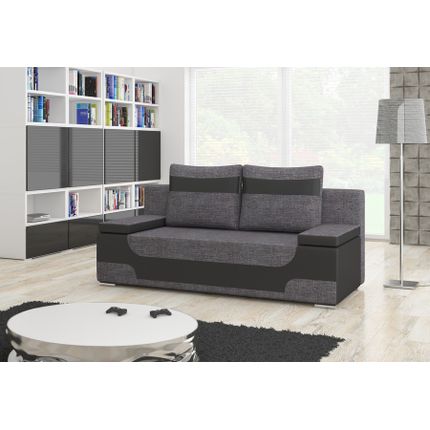 Sofa rozkładana AREA - tkanina Sawana 05/ ekoskóra Soft 11