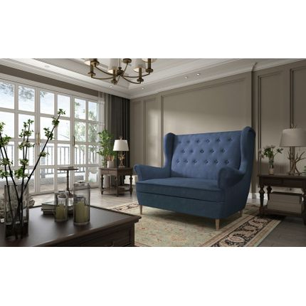 Sofa pikowana 2-osobowa AROS 2 - tkanina Omega 86