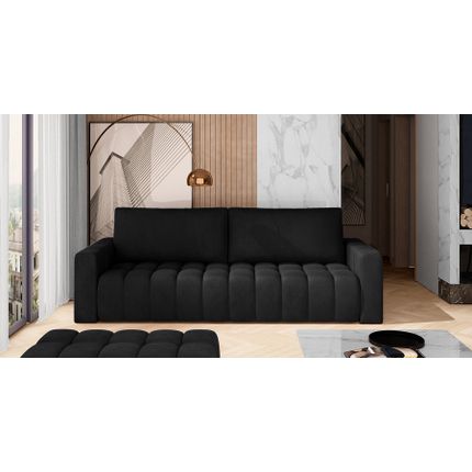 Sofa rozkładana pikowana LAZARO - tkanina Matt Velvet 99