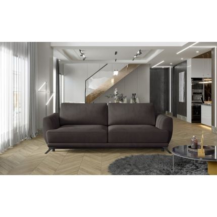 Sofa rozkładana z bokami MEGIS - tkanina Matt Velvet 29