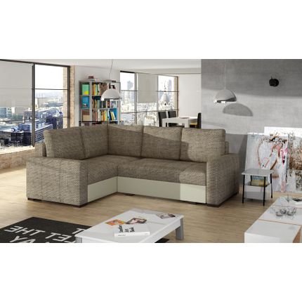Narożnik rozkładany CORONA - tkanina Berlin 03/ekoskóra Soft 33