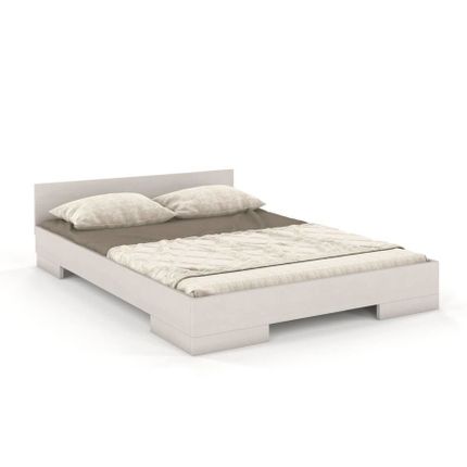 Łóżko drewniane sosnowe SPECTRUM Niskie 90x200 - biały