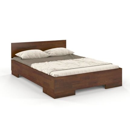 Łóżko drewniane sosnowe SPECTRUM Maxi 90x200 - orzech