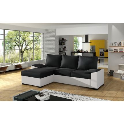 Narożnik rozkładany LUSSO - ekoskóra Soft 11/Soft 17