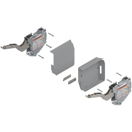Siłowniki AVENTOS HK-S / LF 220-500 / szare zaślepki / sprężyna słaba