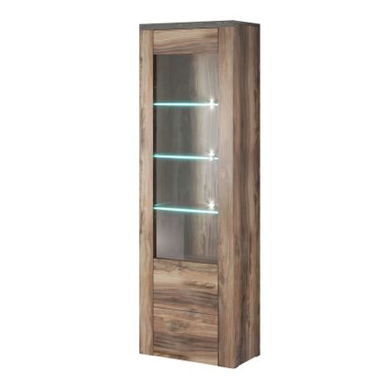 Witryna 1-drzwiowa LARONA 05 - orzech satin/touchwood