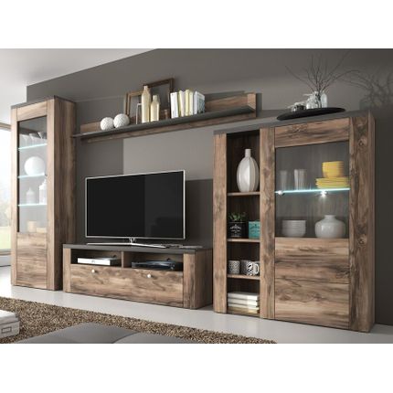 Meblościanka LARONA 10 - orzech satin/touchwood