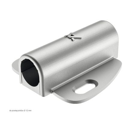 Obudowa przełącznika LOOX z łącznikami mocującymi - srebrny / przełącznik fi 12 mm