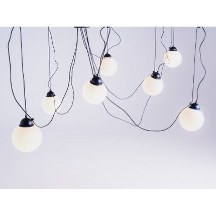 Lampa wisząca POPO GLASS M 7 - czarny
