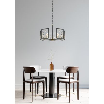 Lampa wisząca CAROLINE P0541-05A-SDAC - czarny mat