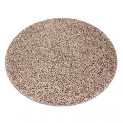 Dywan okrągły CAPPUCINO shaggy 5cm - beż