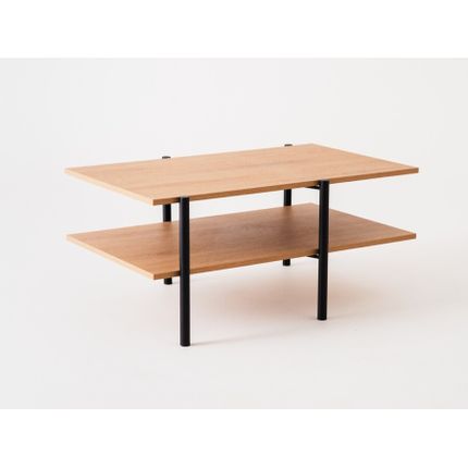 Stół kawowy RAVE BASIC 100x60 - naturalny/czarny