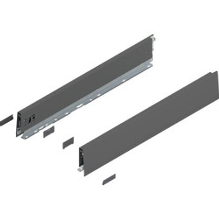 MERIVOBOX boki wysokość M (91 mm), dł.=550 mm, lewy/prawy, antracyt mat