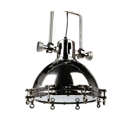 Lampa wisząca niklowana