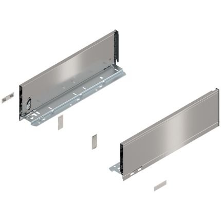 Bok szuflady LEGRABOX, wysokość K (128.5 mm), dł.=400 mm, lewy/prawy, do LEGRABOX pure+inox-szczotk.-lakier.*P/U: 1/6