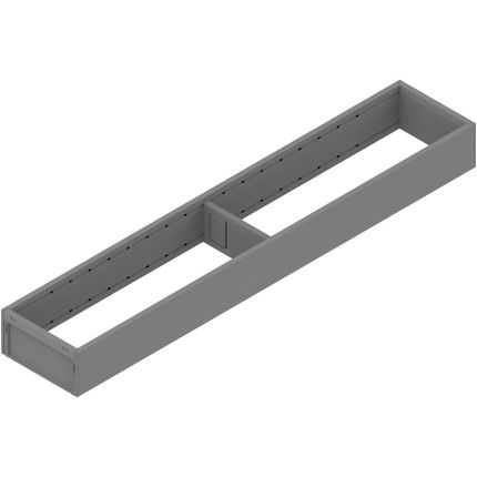 AMBIA-LINE ramki do szuflady standardowej, do LEGRABOX/MERIVOBOX, stal, dł.=550 mm, szerokość=100 mm+szary indium mat*P/U: 1