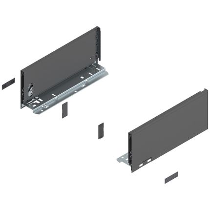 Bok szuflady LEGRABOX, wysokość K (128.5 mm), dł.=300 mm, lewy/prawy, do LEGRABOX pure+antracyt mat*P/U: 1/6