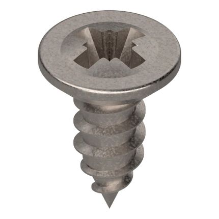 wkręt do blach, łeb wpuszczany, Ø3,53 mm, dł.: 9.5 mm+niklowany*P/U: 100/1000