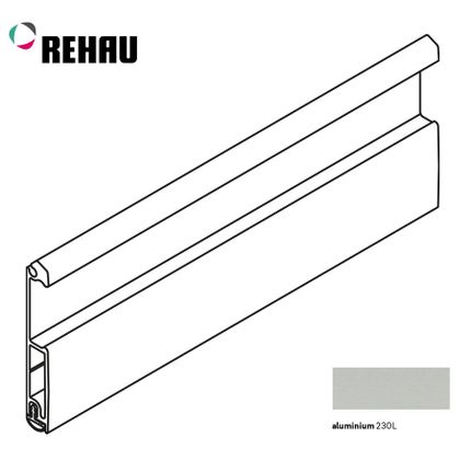 Listwa uchwytowa METALLIC-LINE KOMBI - aluminium / dł. 250 cm