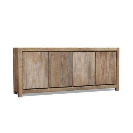 Komoda drewniana 4-drzwiowa NARVIK NR-04-MN - naturalny