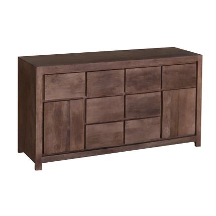 Komoda drewniana z szufladami NARVIK NR-05-MWL 180 cm - orzech