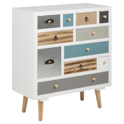 Komoda z szufladami THAIS 81 cm - wielokolorowy