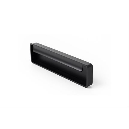 Uchwyt wpuszczany FOLD 0542 - czarny mat / rozstaw 128 mm