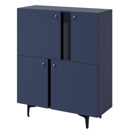 Komoda 4-drzwiowa COLOURS CS-01 - granatowy