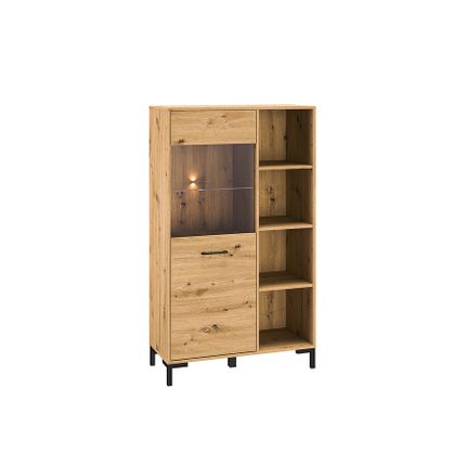Witryna niska 1-drzwiowa NEVIO 19 - dąb artisan
