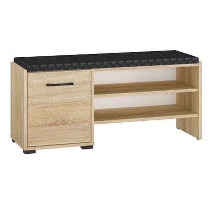 Szafka na buty z siedziskiem CARO 07 - dąb sonoma