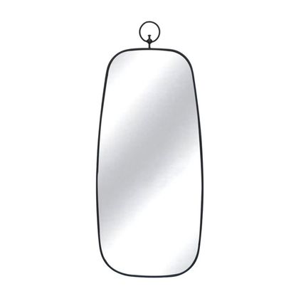 Lustro retro z zawieszką TOYJ19-093 28x66,5 cm - czarny