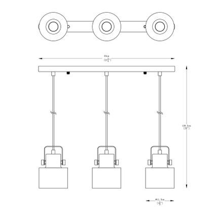 Lampa wisząca DRACO A8062-3A - czarny mat
