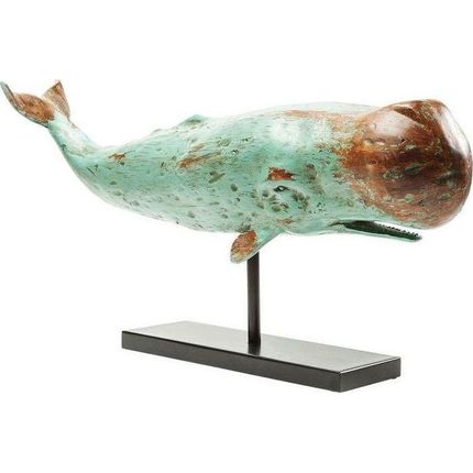 Figurka dekoracyjna WHALE BASE - miętowy