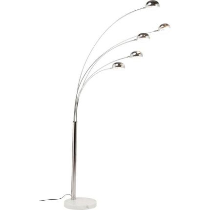 Lampa podłogowa FIVE FINGERS - chrom/marmur