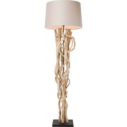 Lampa podłogowa SCULTRA - beżowy/naturalny